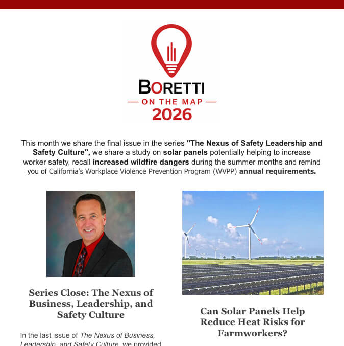 Boretti Inc April Newsletter